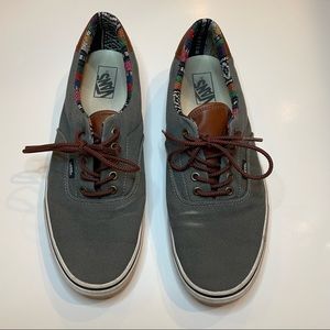 Gray and Brown Mens Vans
